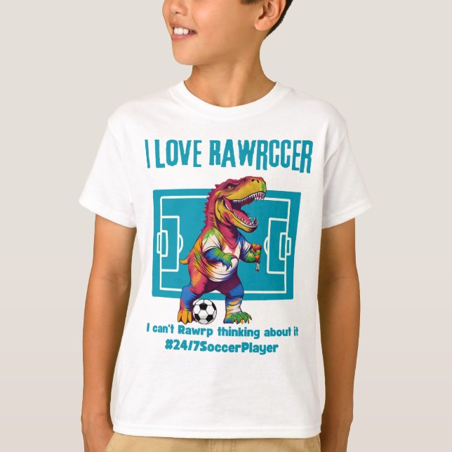 I kärlek rawer 24/7-fotbollsspelare t shirt (Framsida)