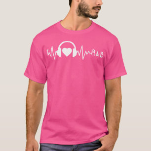 I Kärlek Rb Heartashrytm och Blues Music 90's RN T Shirt