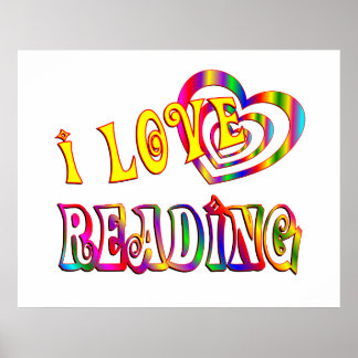 I Kärlek Reading Poster