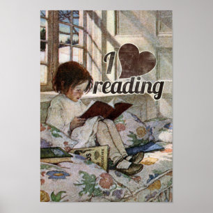 I Kärlek Reading Poster