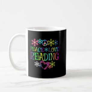 I Kärlek Reading Shirt Bok Älskare Gift Reading Kl Kaffemugg