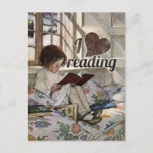 I Kärlek Reading Vykort