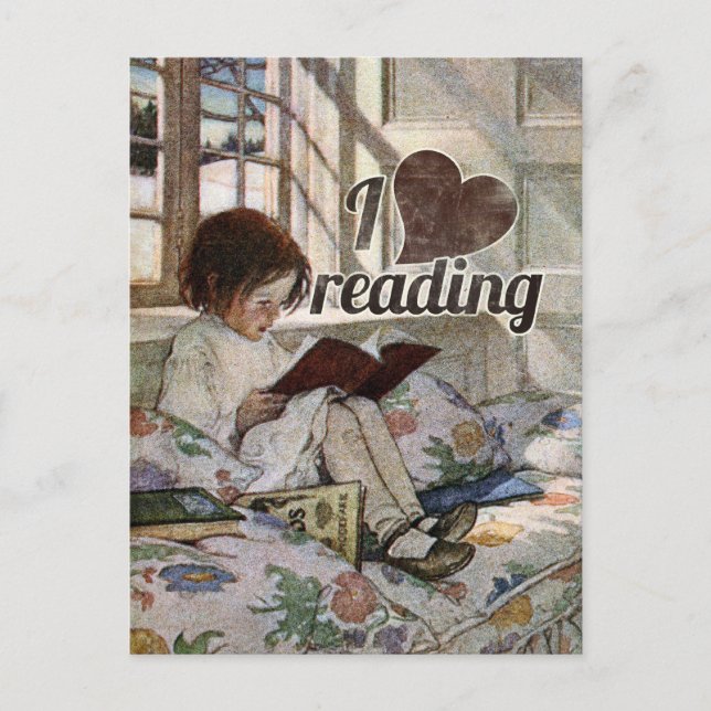 I Kärlek Reading Vykort (Framsida)