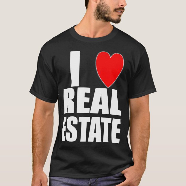 I Kärlek Real Gods Investor Agent Broker Lender Au T Shirt (Framsida)