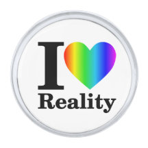 I Kärlek Reality Rainbow Lapel Pin