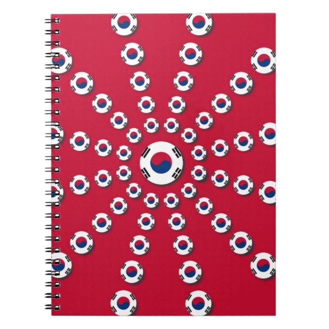 I kärlek Red Anteckningsbok Med Spiral (Framsidan)