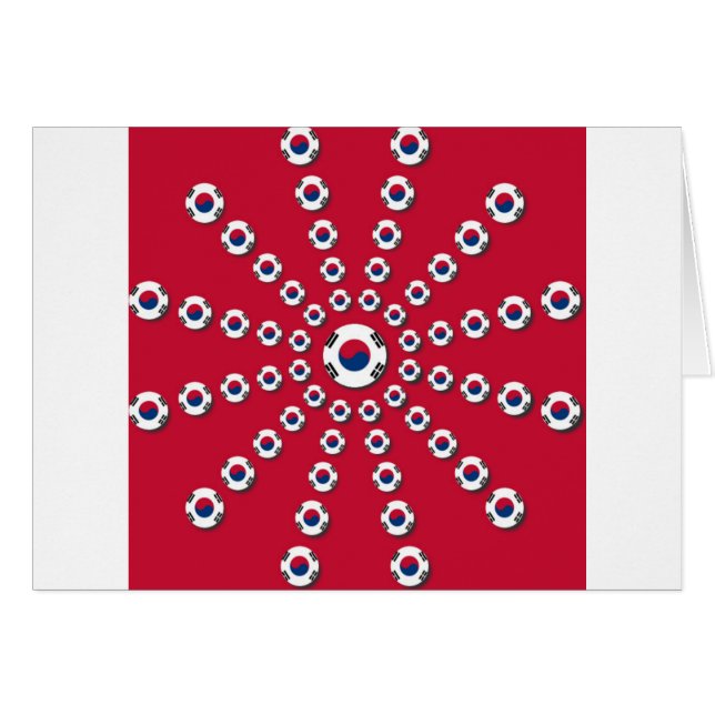 I kärlek Red Hälsningskort (Framsidan Horizontal)