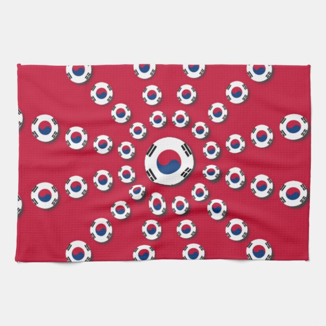 I kärlek Red Kökshandduk (Horisontell)