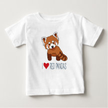 I Kärlek Red Pandas - Cute Tecknad Red Panda