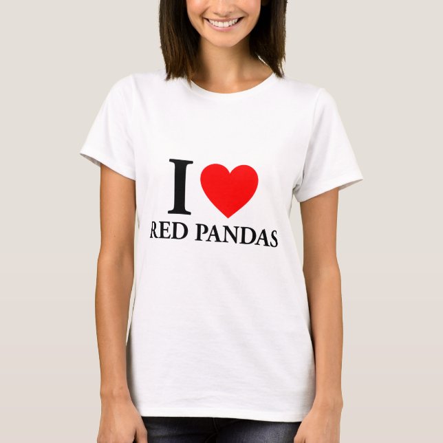 I Kärlek Red Pandas Tee (Framsida)