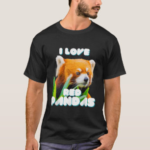 I Kärlek Red Pandas Vild Animal T Shirt