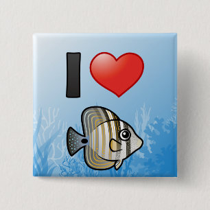 I Kärlek Red Sea Sailfin Tang Knapp