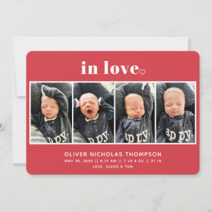 I Kärlek Red Valentines födelsedag