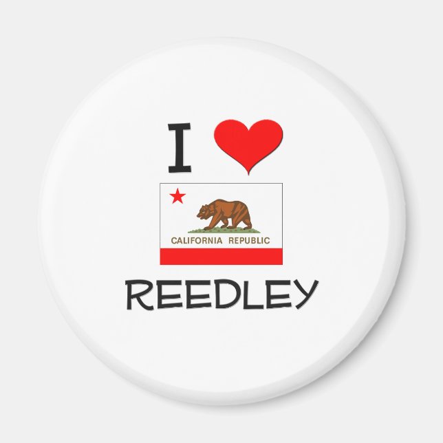 I Kärlek REEDLEY California Magnet (Framsidan)