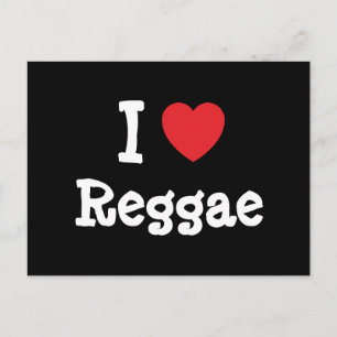 I kärlek Reggae anpassningsbar personlig Vykort