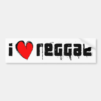 I Kärlek Reggae Bildekal