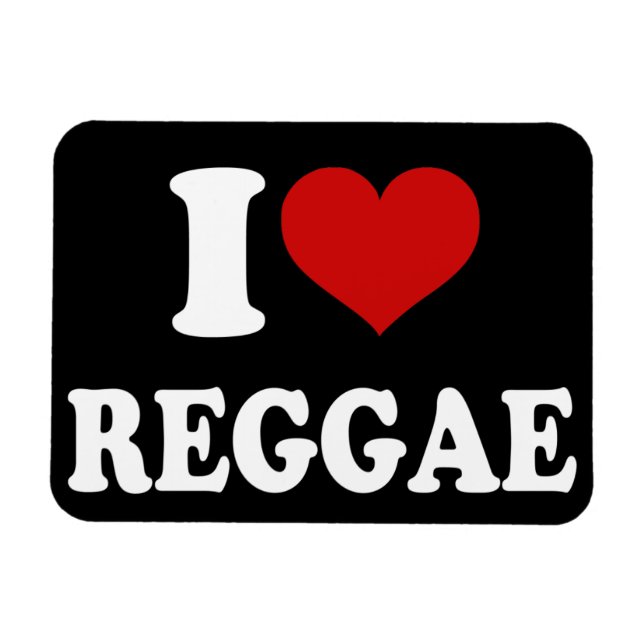 I Kärlek Reggae Magnet (Horisontell)