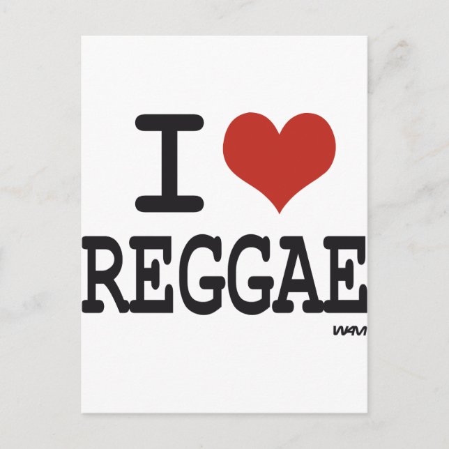 I kärlek reggae vykort (Framsida)