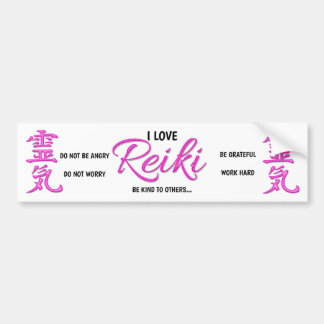 I Kärlek Reiki - Car Bumper Sticker Bildekal