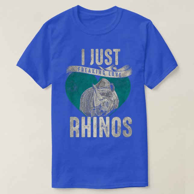 I Kärlek Rhinos T Shirt (Design framsida)