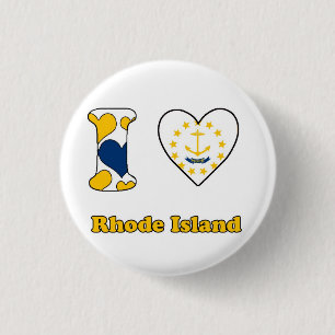 I KÄRLEK RHODE ISLAND KNAPP