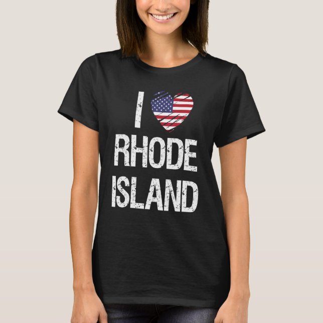 I KÄRLEK RHODE ISLAND T SHIRT (Framsida)