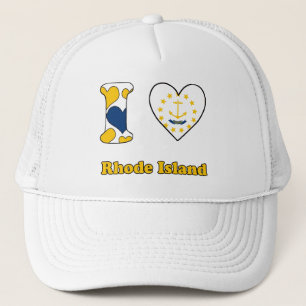 I KÄRLEK RHODE ISLAND TRUCKERKEPS