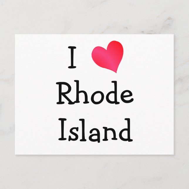 I KÄRLEK RHODE ISLAND VYKORT (Framsida)