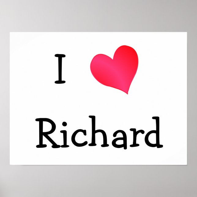 I Kärlek Richard Poster (Framsidan)