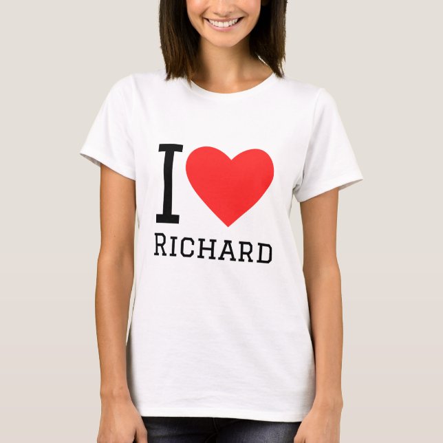 I kärlek richard t shirt (Framsida)
