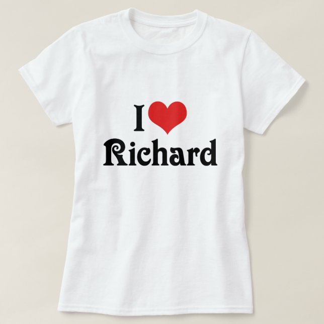 I Kärlek Richard Tee Shirt (Design framsida)
