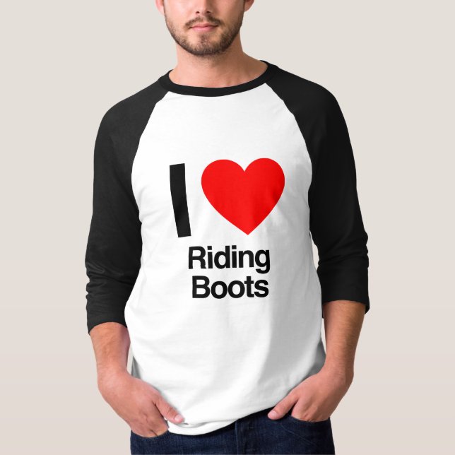 i kärlek ridskor t-shirt (Framsida)