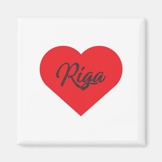 I Kärlek Riga - Lettland Magnet (Framsidan)