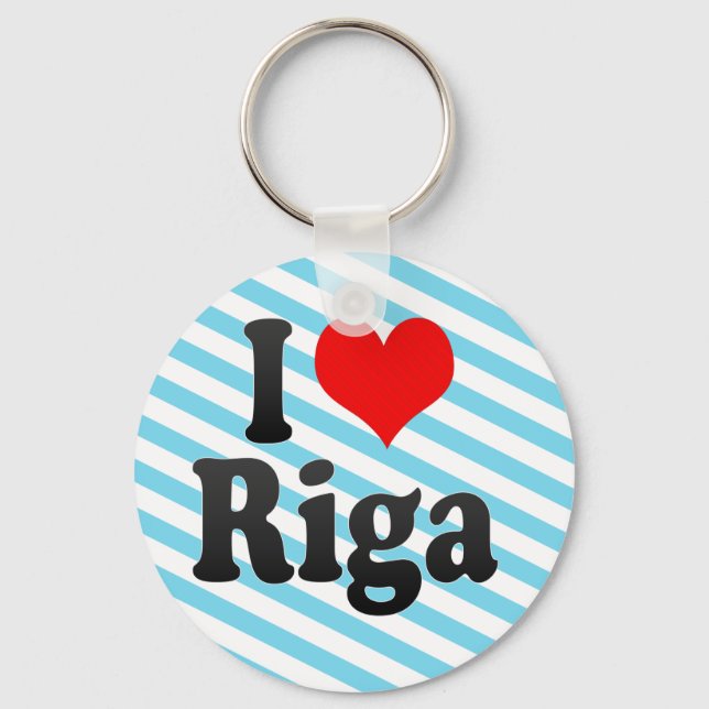 I Kärlek Riga, Lettland Nyckelring (Framsida)
