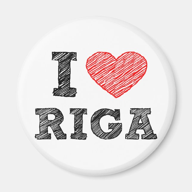 I Kärlek Riga Magnet (Framsidan)