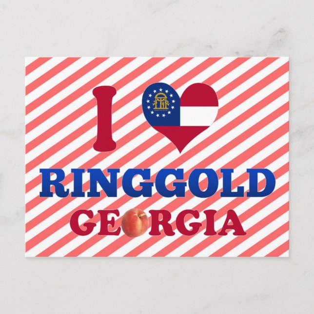 I Kärlek Ringgold, Georgien Vykort (Framsida)