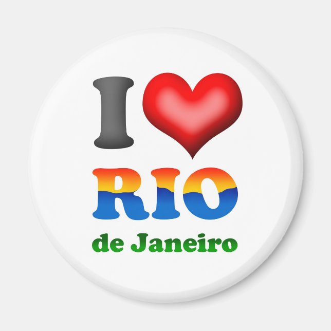 I Kärlek Rio de Janeiro, Brasilien, underbara stad Magnet (Framsidan)