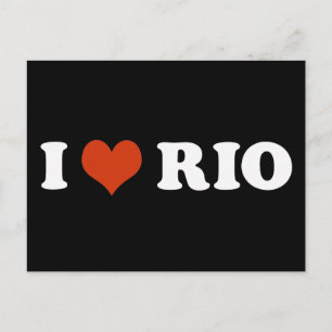 I kärlek Rio de Janeiro Vykort