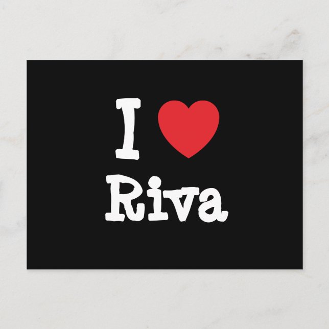 I kärlek Riva eart T-Shirt Vykort (Framsida)