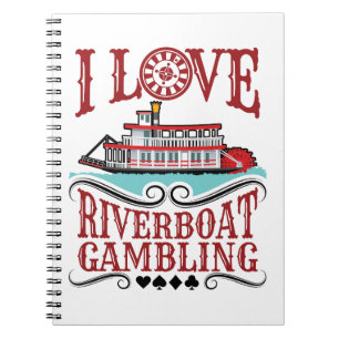 I Kärlek Riverboat Gambling Anteckningsbok