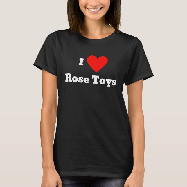 I kärlek ro leksak med hjärta t shirt (Framsida)