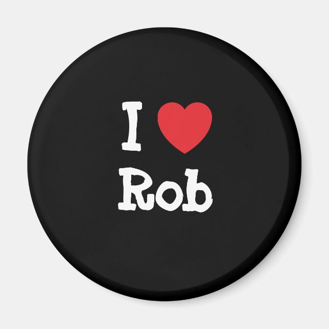 I kärlek Rob anpassningsbar  personlig Magnet (Framsidan)
