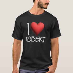 I Kärlek Robert Namn Personlig Manar Guy BFF Frien T Shirt