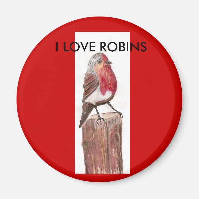 , I KÄRLEK ROBINS Magnet (Framsidan)