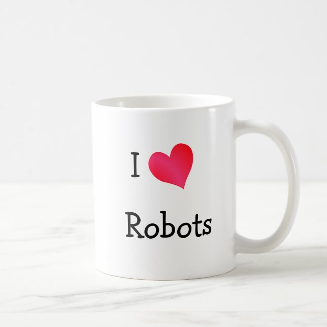 I Kärlek Robots Kaffemugg (Höger)