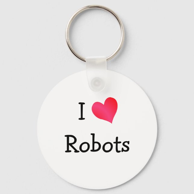 I Kärlek Robots Nyckelring (Framsida)