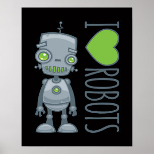 I Kärlek Robots Poster