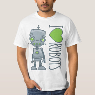 I Kärlek Robots T Shirt