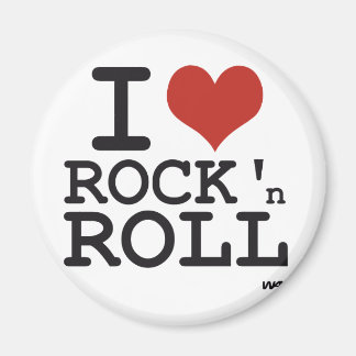 I KÄRLEK ROCK AND ROLL MAGNET