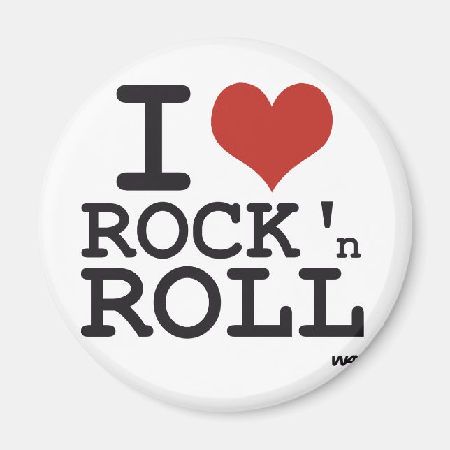 I KÄRLEK ROCK AND ROLL MAGNET (Framsidan)